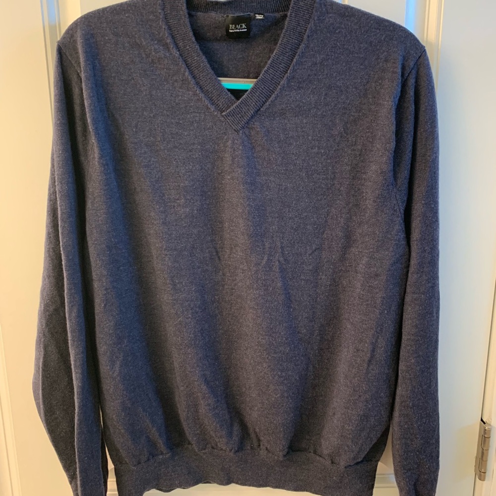 Men’s Saks Fifth Avenue Black label navy sweater
